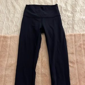 navy lululemon wunder under leggings perfect condition will negotiate price!!